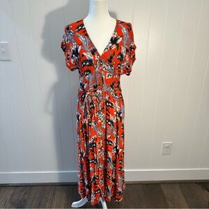 Lightweight, tropical print dress by Loft, size 6